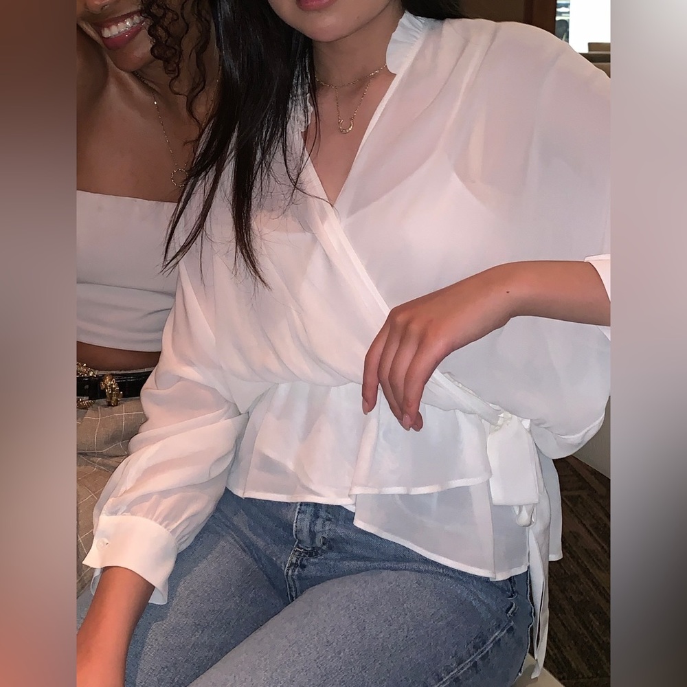 Zara wrap top